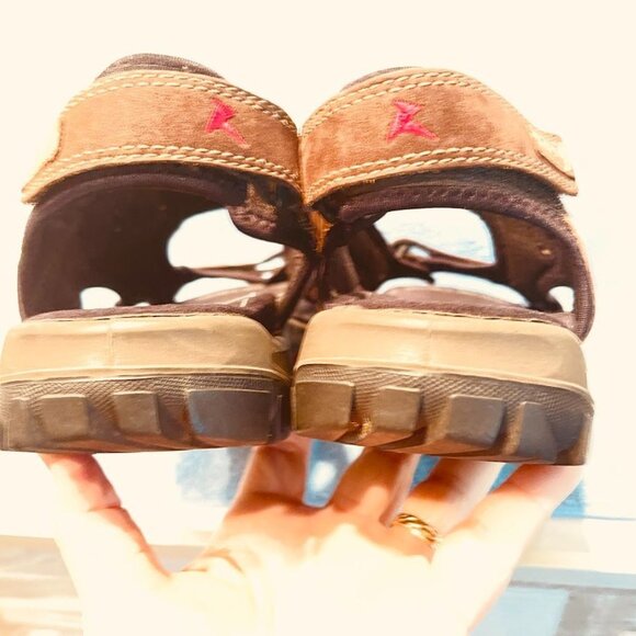 Ecco Yucatan Sandals Shoes Mens Size‎ 44 Brown Leather Hiking Outdoors Comfort - Picture 8 of 16